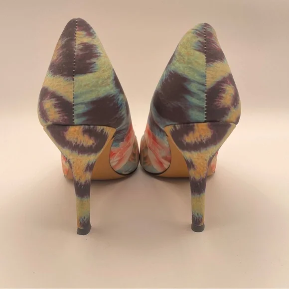 Nine West Leopard and Floral Print Women Size 7 - Picture 4 of 9